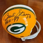 Bart Start HOF 77 Signed Autographed Mini Helmet TriStar COA Packers - Read