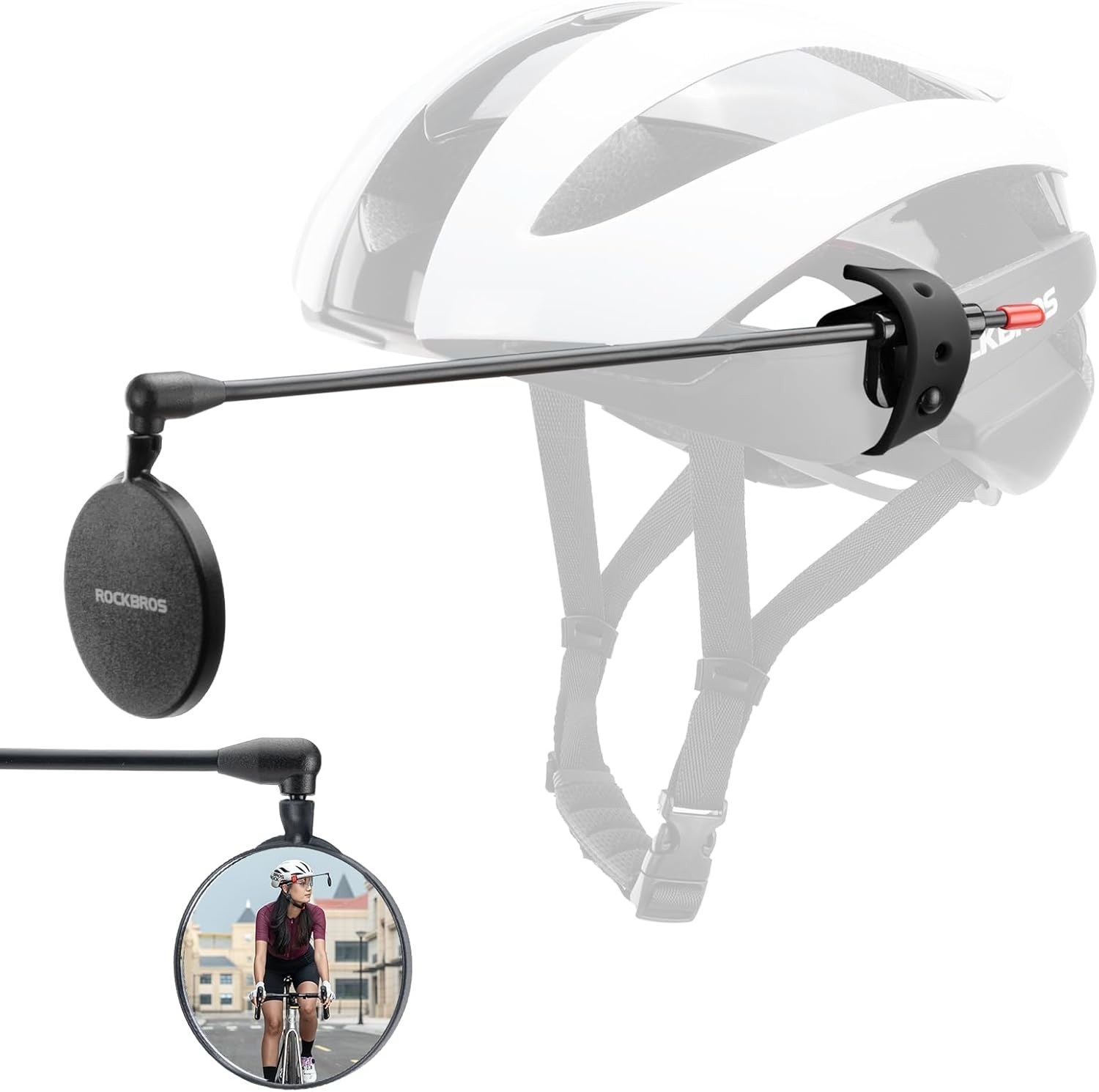 (New) ROCKBROS Bike Helmet Mirror 3.8cm HD Mirror Flexible Frame,Detachable Design (15.29 USD) (New) ROCKBROS Bike Helmet Mirror 3.8cm HD Mirror Flexible Frame,Detachable Design (15.29 USD)