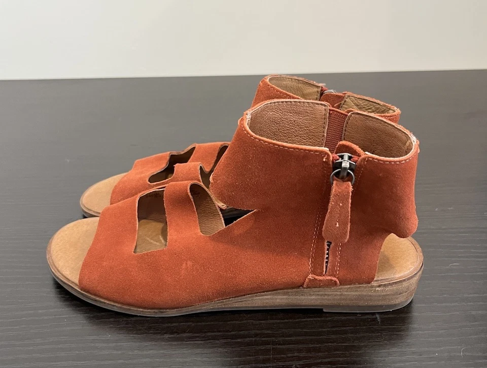 Sandalias Anthropologie Gee Wawa Farrah Caqui Especias Gamuza Cuero Para Mujer’s 9.5 Foto 4 de 4