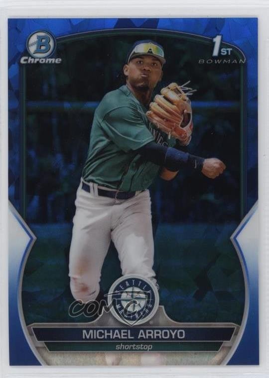 2023 Bowman Sapphire Edition Chrome Prospects Michael Arroyo #BCP-63 1kp3
