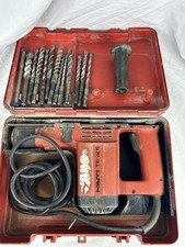 HILTI HAMMER DRILL MODEL TE 12S WITH HARD CARRYING CASE AND DRILL BITS