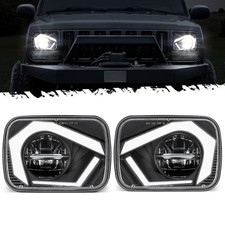 Eagle Eye Headlights H6054 LED 7x6 5x7, Black-without Start & End Animation