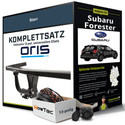 Anhängerkupplung ORIS starr für SUBARU Forester +E-Satz NEU AHK