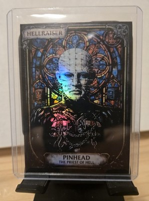 Custom Holo Hellraiser Pinhead Stained Glass Art Card ACEO