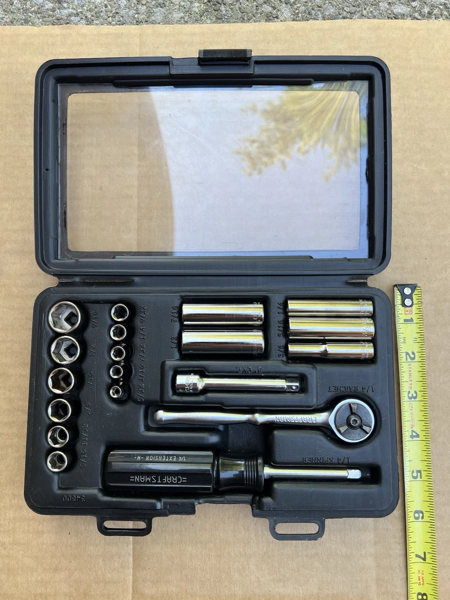 Craftsman Socket Wrenches 19 Pieces Socket Sets for sale | eBay