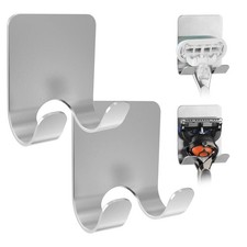 4 Pack Wall Mount Razor Holder for Shower, Self Adhesive Shaver Hooks, Stainless