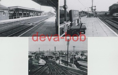 3x Eisenbahn Fotos Bahnhof St Erth 1952 & um 1968 GWR Ives Branch Junction Cornwall