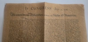 Declaration of Independence America Poster Replica US History On Parchment Paper