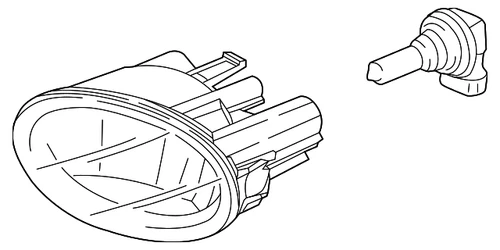 Genuine Honda Fog Lamp Assembly 33950-TLA-A21 - product listing photo