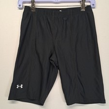 Under Armour Kid's Compression Nylon Pull On Athletic Shorts Size Youth M Black