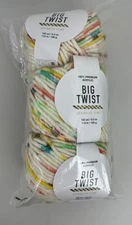 Lot of 3 Jo-Ann Stores Big Twist Sprinkled Icing Yarn Color Fruity Cereal New