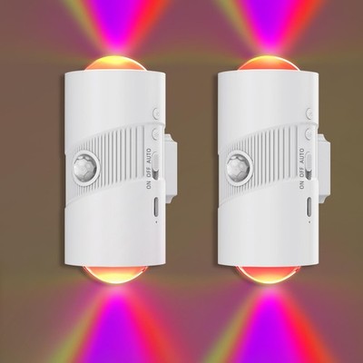 Rechargeable RGB Motion Sensor Night Light, Color Changing LED Night Light wi...