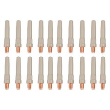 20PCS Non-Stick Coated Welding Tips 45mm 1.0mm Aperture for 15AK Torch