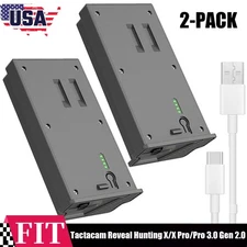 2-PACK Battery for Tactacam Reveal Hunting Trail Camera X Gen 3.0,2.0,Pro 3.0