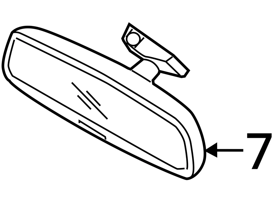 Espejo retrovisor interior KIA K900 2015 con atenuación automática y Homelink negro OEM Foto 4 de 4