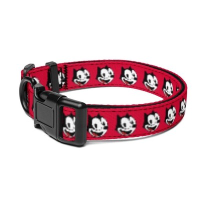 Crimson Felix The Cat Head Pattern PopFelix Designer Cat Dog Pet Collar