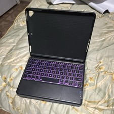 Black Rigid Plastic Keyboard Folio Case with ...