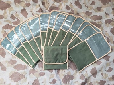 tobacco pouch plastic WWII US Military TOBACCO POUCH (empty). Plastic Lined, Reproduction