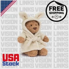 Jellycat Bathrobe Bartholomew Bear NWT-Birthday Gift Cute Toys With Dust Bag USA