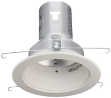 HALO 5001P, 5" Trim Baffle White Trim with White Baffle
