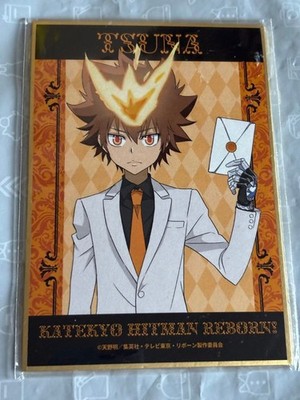 Katekyo Hitman REBORN DMM Scratch Colored Paper White Suit Tsunayoshi Sawada