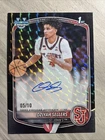 2025-26 Bowman Chrome Oziyah Sellers Black Geo Refractor 1st Auto /10 St John’s