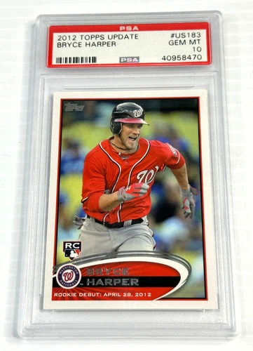2012 Topps Update Bryce Harper Rookie PSA 10 Gem Mint RC US183 Nationals