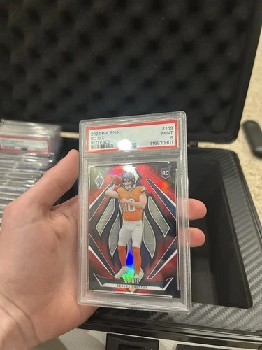Panini Phoenix Red Fade Rookie Bo Nix #159 PSA 9 Denver Broncos /299 2024