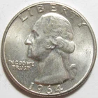 1964 Uncirculated Washington Quarter - 90% Silver - #11305-76