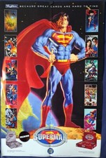 SUPERMAN PLATINUM SERIES SKYBOX COMIC SHOP PROMO POSTER DC COMICS 1994 UNUSED