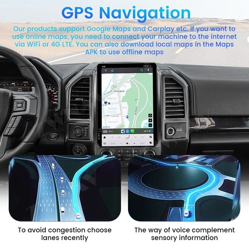 Autoradio Android 13 14,4 pollici stile Tesla per Ford F150 2015-2021 - Foto 42 di 46
