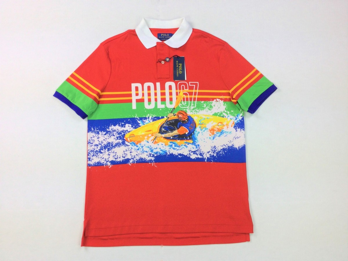 Polo by Ralph Lauren KAYAK ラガーシャツ POLO RALPH LAUREN(ポロラルフローレン) ボーダー ロゴ パッチ