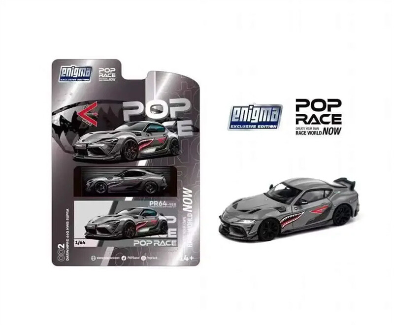Pop Race 1:64 GR Supra A90 Mk5 DarwinPRO 66G NWB Shark Diecast Model Car