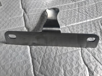 Chrome Universal Peg Mount License Plate Tag Bracket W/L.E.D. Light