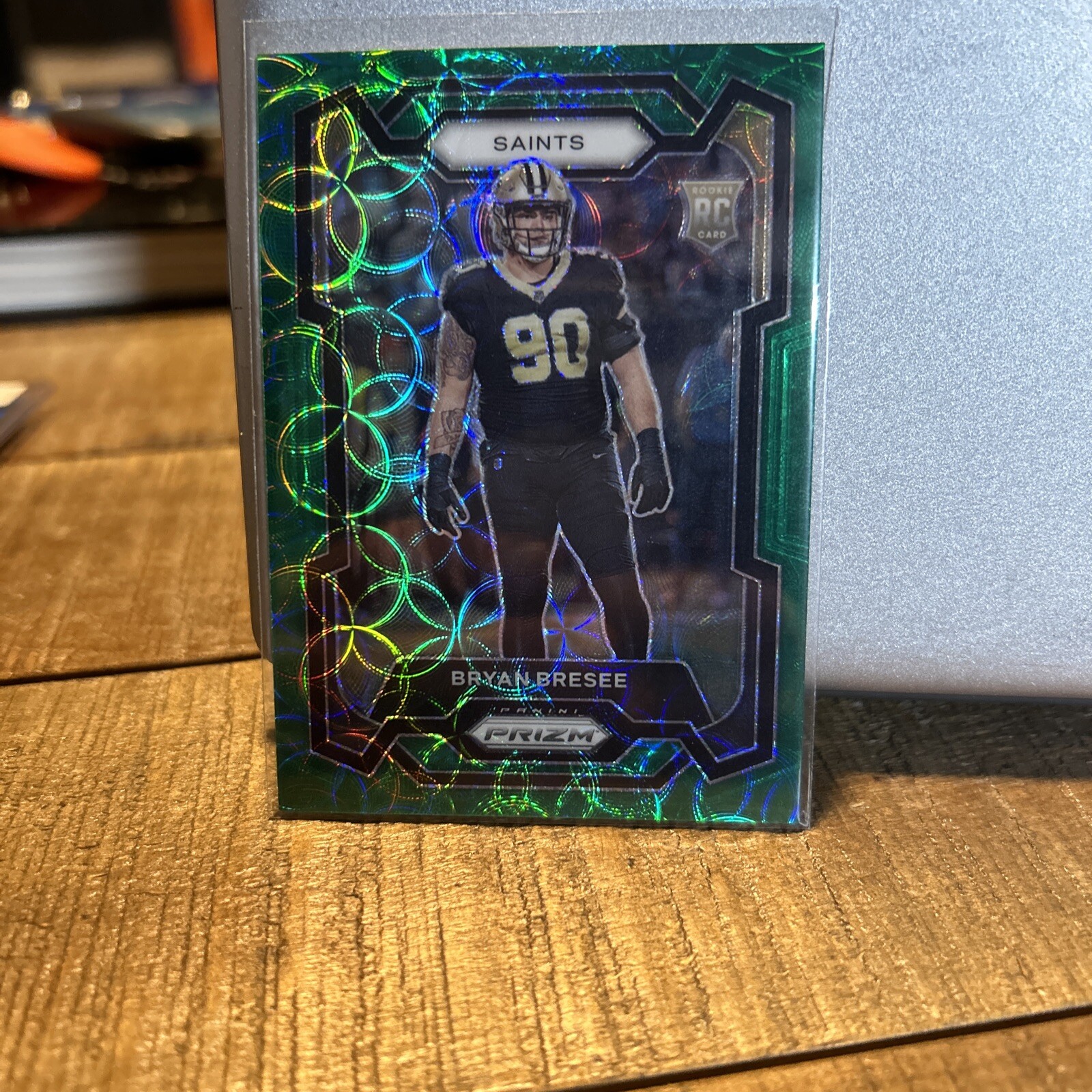 2023 Panini Prizm - Rookies Green Scope Prizm #372 Bryan Bresee /75 (RC)