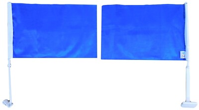 2 Pack Royal Blue Solid 12x18 12''x18'' Double Sided Rough Tex Knit Nylon Car Flag