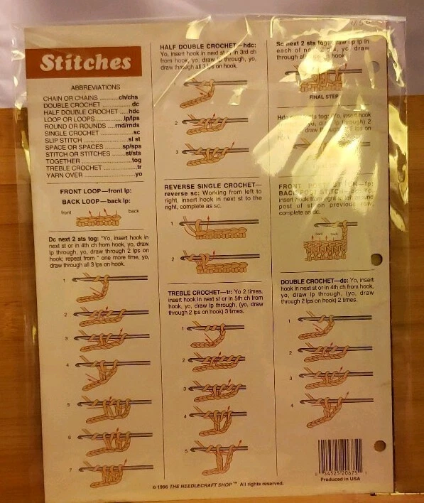 AH17 THE NEEDLECRAFT SHOP 1996, CHRISTMAS SPARKLE ORNAMENTS - 12 CROCHET DESIGNS - Image 2 of 2