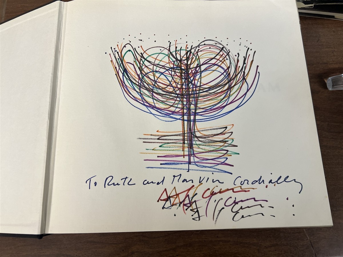 Agam by Frank Popper SIGNED Yaacov Agam, Hardcover, 1975 Original