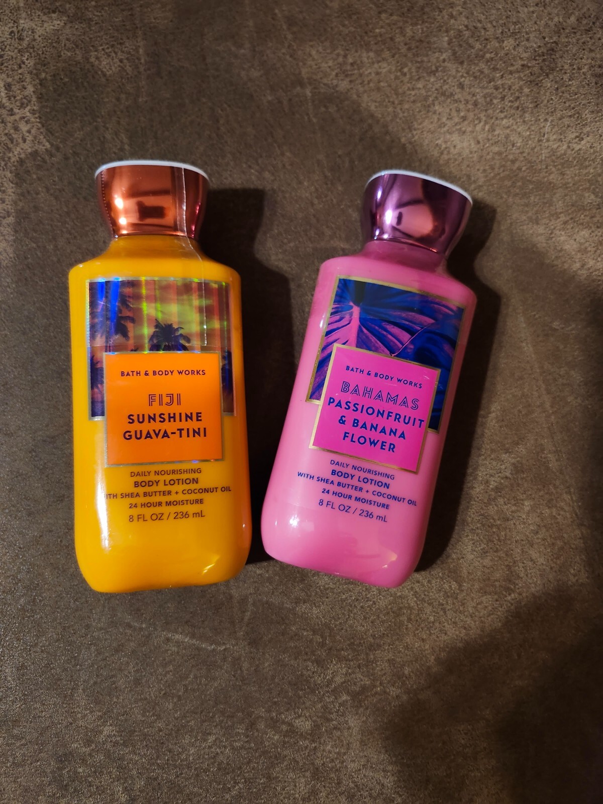 NEW TWO Sunshine Guava-Tini  Passionfruit Banana Lotion 8 oz Bath & Body Works