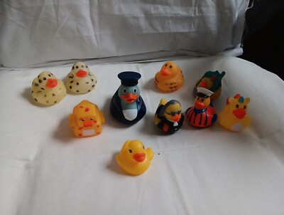 Rubber Duckies Mixed Lots Of (10) Minecraft +