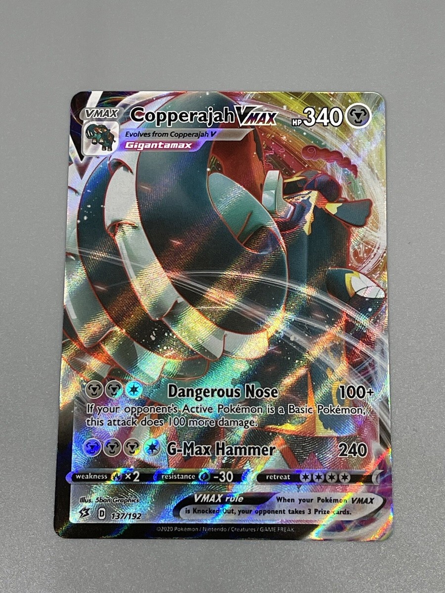 Copperajah VMax Pokemon Rebel Clash TCG 137/192 Ultra Rare Full Art