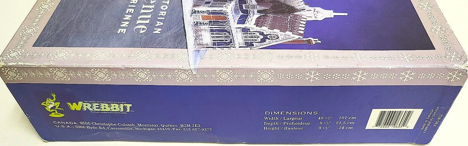 Wrebbit Puzz-3D Victorian Avenue 3D Puzzle 1008 Piece 4 Charming Colorful Houses - Image 4 of 4