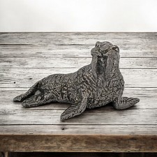 Vintage Pewter WALRUS Figure Currier 80's Figurine