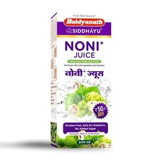 Baidyanath Ayurved Noni+ Juice - 500 ml | Natural Health Tonic | With Ahwagandha