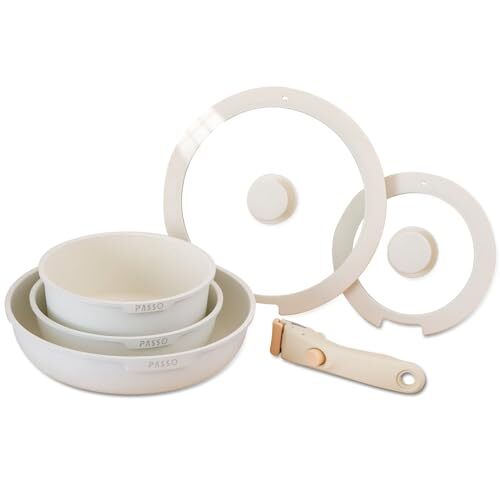 New Yoshido ym-passo-set6 Frying Pan Set  Gas Fire & Induction Compatible