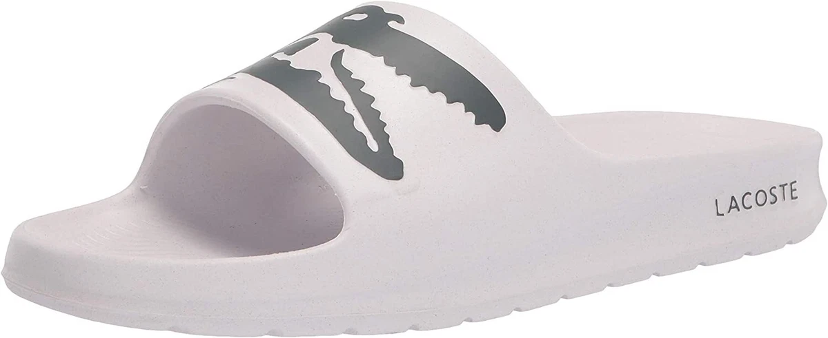 Mens lacoste flip flops size best sale 9