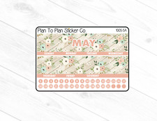 1005-5A May 7X9 Monthly View Kit Planner Stickers.