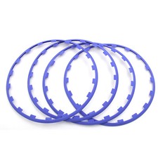 4pcs 16-20 Inch Car Wheel Hub Rim Trim Tire Ring Guard Strip Protector Decor