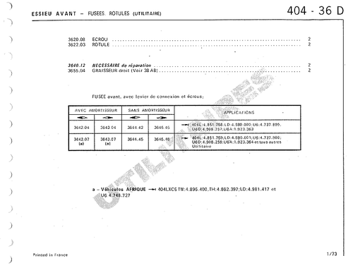Reparaturbedürftig Traggelenk Peugeot 404 2. Montage - Bild 4 von 4