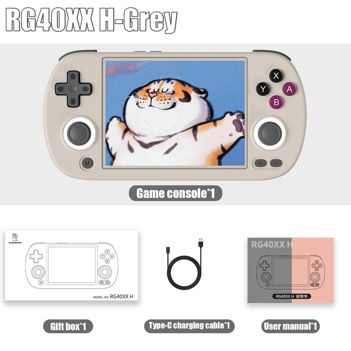 ANBERNIC RG40XX H handheld Game Console 4.0-inch IPS Screen 64G